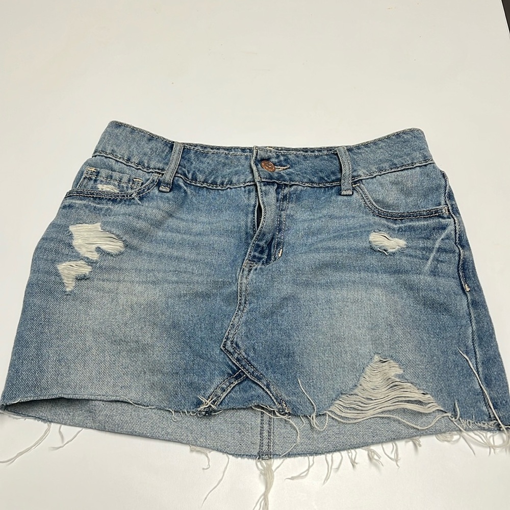 Hollister Women’s Low Rise Denim Mini Skirt
